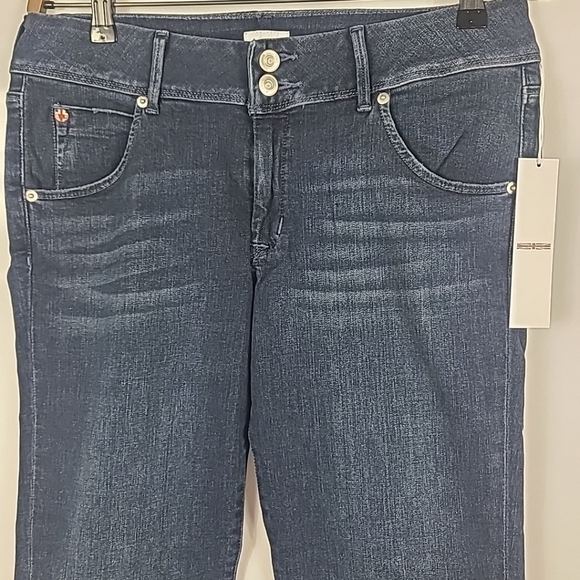 NEW Hudson Jeans Collin Mid Rise Bootcut Crop Dark Wash Sz 30 NWT $195 - Picture 2 of 6